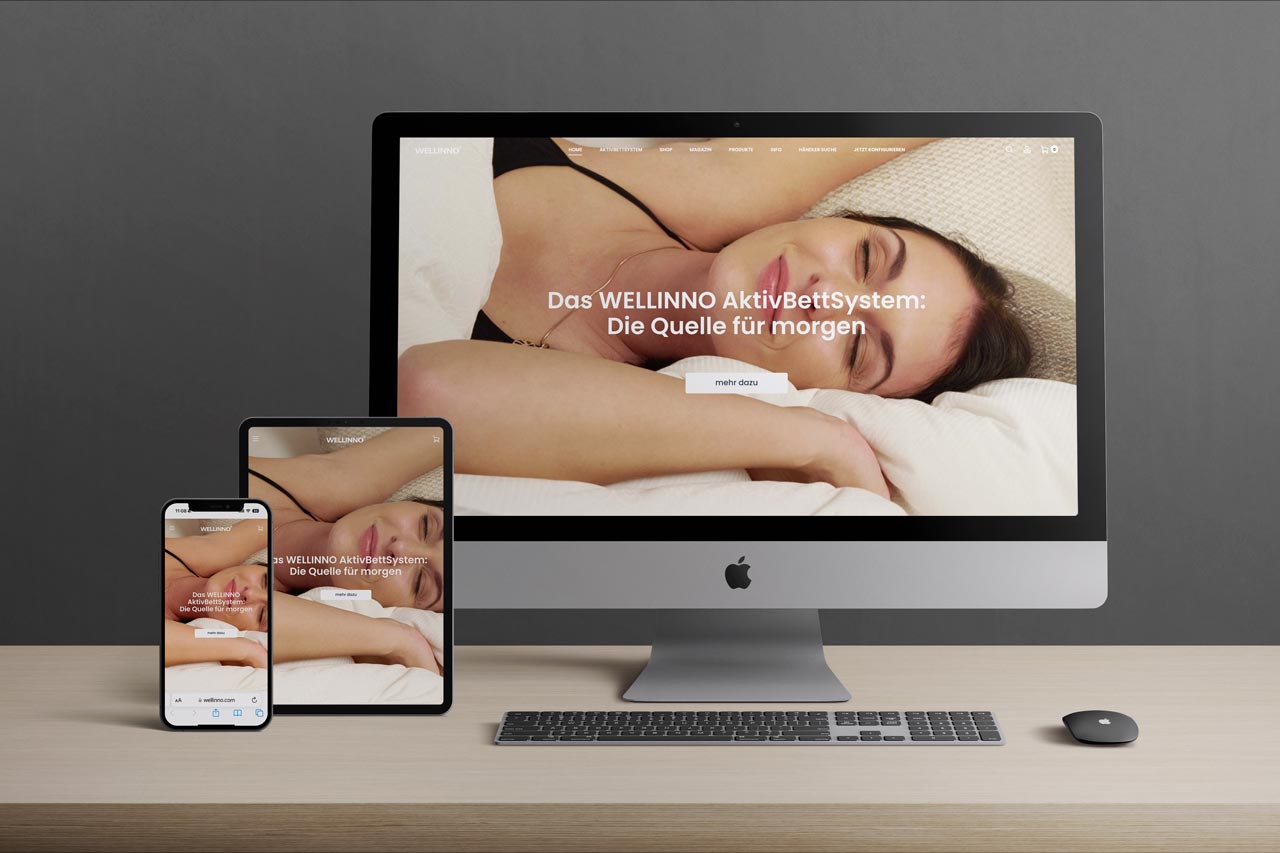 WELLINNO definiert Schlafsysteme neu: Webseite für personalisierten Schlafkomfort